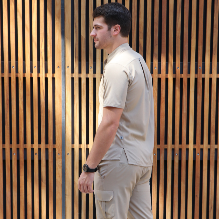 Pantalon comando beige discount